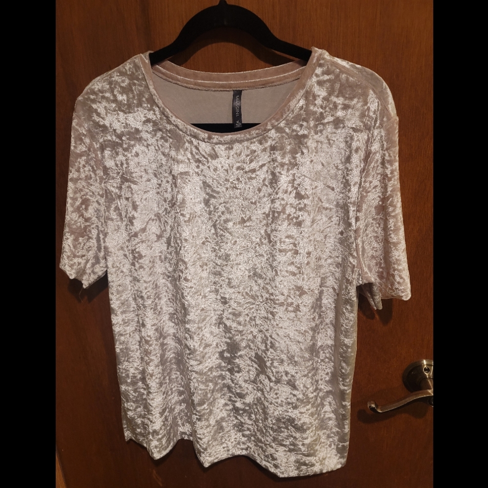 Light Pink Velvet Top